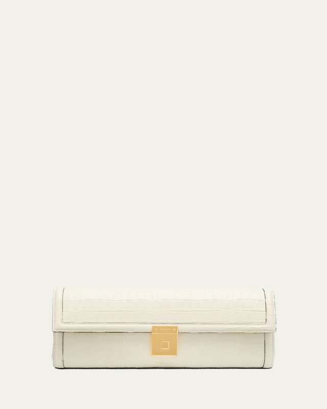 The Paris Flap Leather Clutch Bag